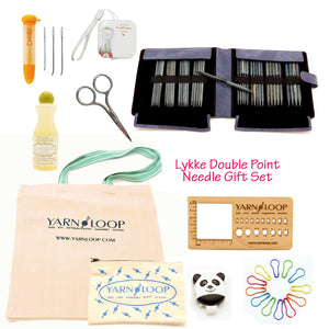 LYKKE - Indigo 6" Double-Pointed Knitting Needle Gift Sets US 0-13