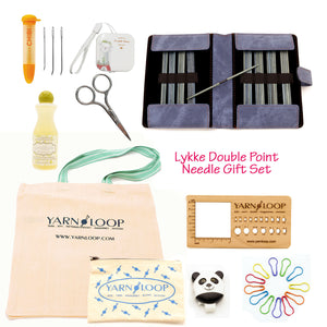 LYKKE - Indigo 6" Double-Pointed Knitting Needle Gift Sets US 0-13