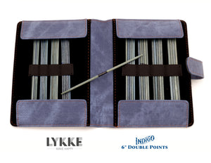 LYKKE - Indigo 6" Double-Pointed Knitting Needle Gift Sets US 0-13