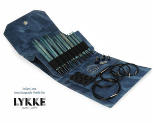 LYKKE - Indigo Long 5.5-7.5" Interchangeable Needle Set (US 7-17)