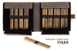 LYKKE - Driftwood 6" Double-Pointed Knitting Needle Set US 6-13