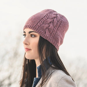 Claremont Cabled Hat by Virginia Sattler-Reimer