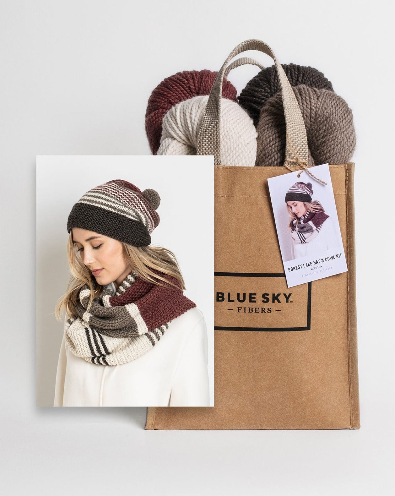 Forest Lake Hat & Cowl by Nancy Ekvall