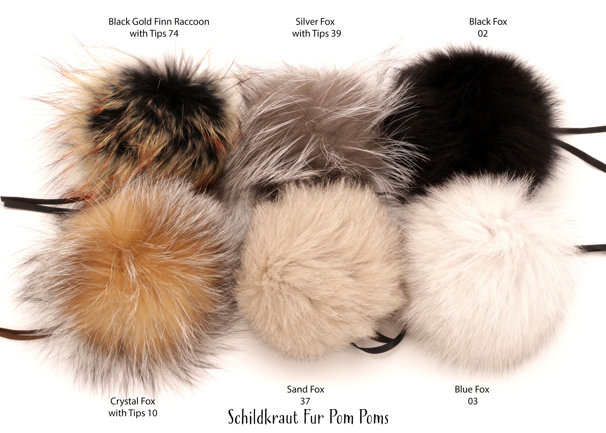 Schildkraut - 6 Fur Pompom - Yarn Loop