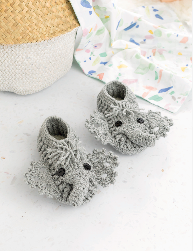 Crochet Animal Slippers by Ira Rott - Yarn Loop