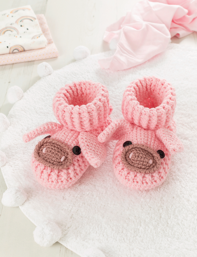 Crochet Animal Slippers by Ira Rott Yarn Loop