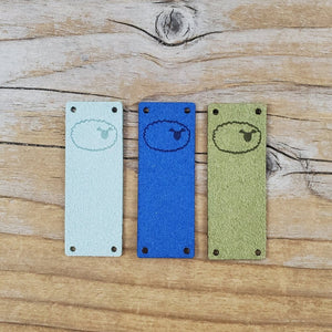 Katrinkles - Faux Suede Sheep Foldover Tags