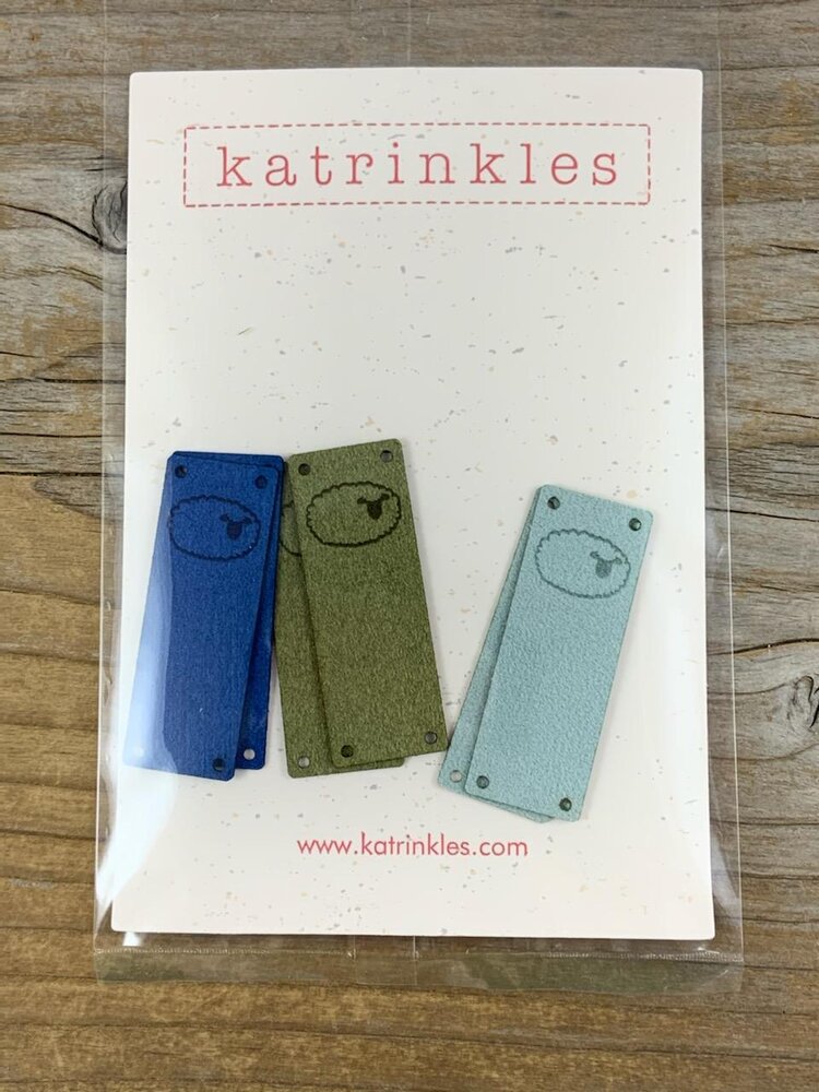 Katrinkles - Faux Suede Sheep Foldover Tags