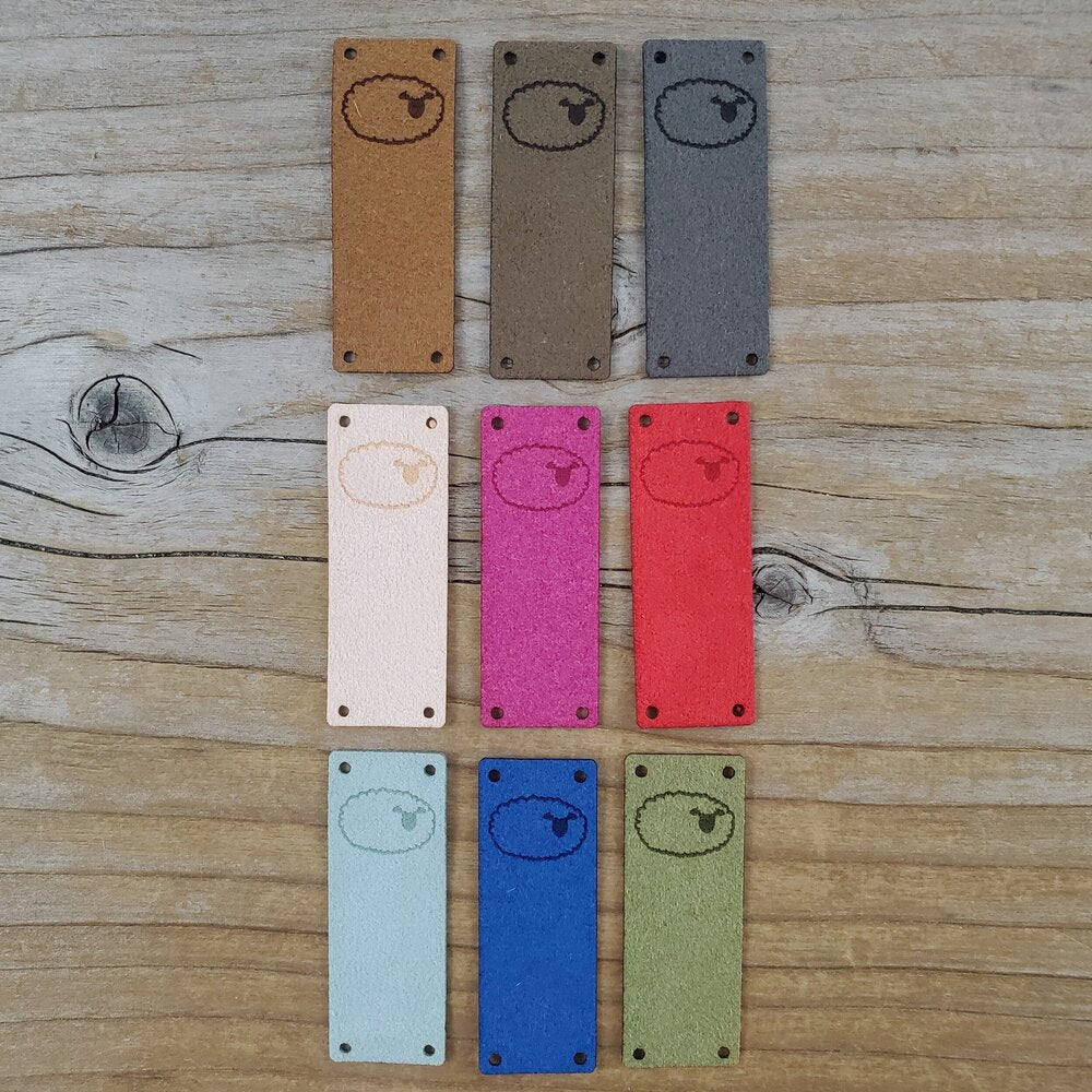 Katrinkles - Faux Suede Sheep Foldover Tags
