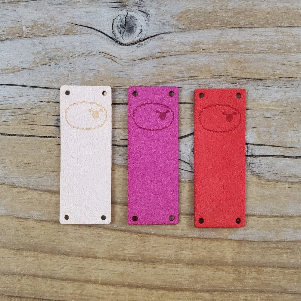 Katrinkles - Faux Suede Sheep Foldover Tags