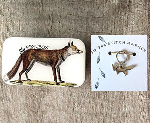 Sly Fox Tin with Stitch Marker by Firefly Notes