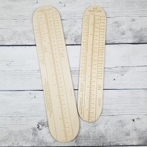 Katrinkles - Kids Socks Rule! Clear Ruler for Measuring Socks