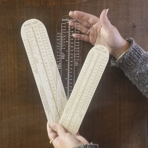 Katrinkles - Socks Rule! Clear Ruler for Measuring Socks