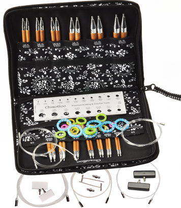 ChiaoGoo - 4" SPIN Interchangeable Needle Set Complete US 2-15