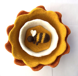 Sunny to Hunny Bowls Coasters and Bee by Melanie Rice