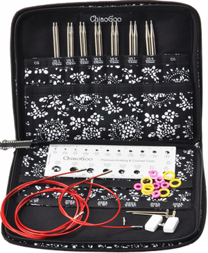 ChiaoGoo - 4" TWIST Red Lace Interchangeable Needle Set Small US 2-8