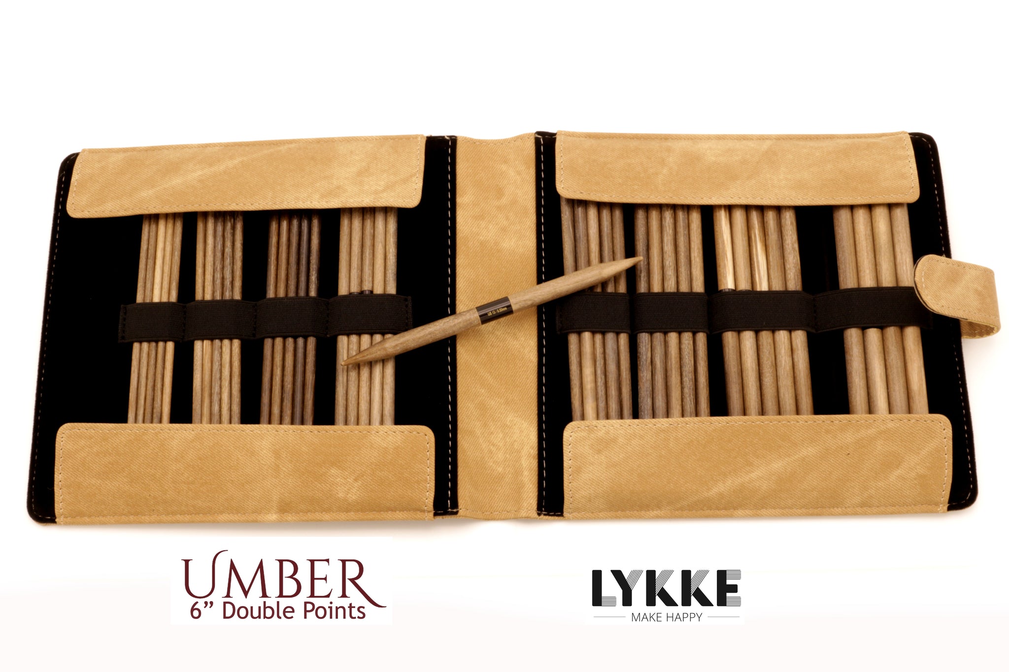 LYKKE - Umber 6 Double-Pointed Knitting Needle Set US 6-13