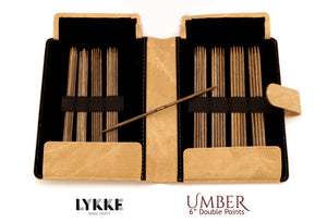 LYKKE - Umber 6" Double-Pointed Knitting Needle Set US 0-5