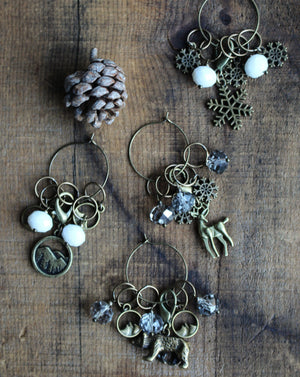 Winter Forest Stitch Markers