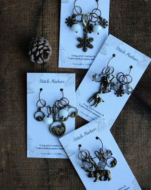 Winter Forest Stitch Markers