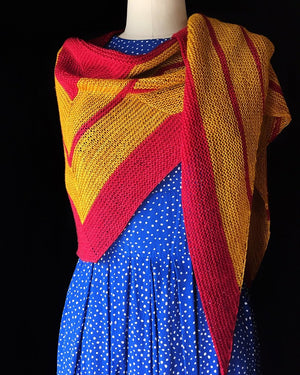 Wonder Woman Wrap by Carissa Browning - Knit