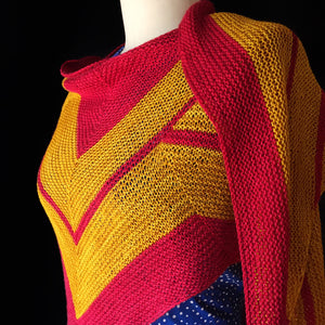 Wonder Woman Wrap by Carissa Browning - Knit