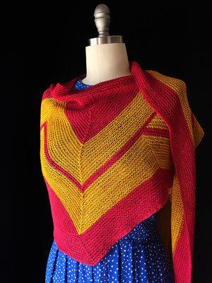 Wonder Woman Wrap by Carissa Browning - Knit