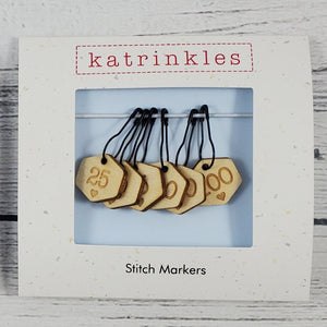 Katrinkles - Cast-On Counting Numbers Stitch Marker Set