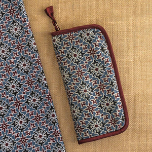Lantern Moon - Ajrak Double Point Needle or Crochet Hook Case