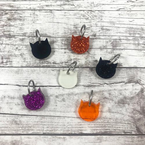 Katrinkles - Halloween Cats Acrylic Stitch Markers