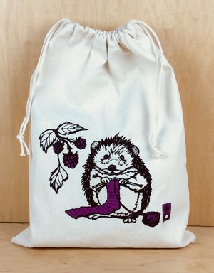 Bonnie Bishoff - Hedgehog Drawstring Project Bag