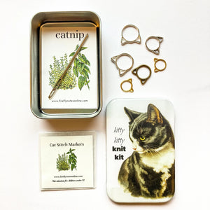 Kitty Kitty Knit Kit with Notions by Firefly Notes