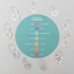 Knitter's Pride - Mindful Sterling Silver Chakra Stitch Markers