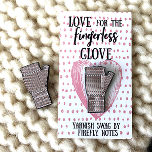Fingerless Glove Enamel Pin by Firefly Notes
