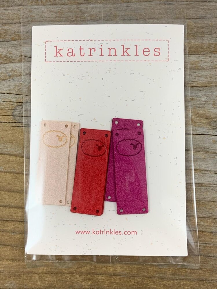 Katrinkles - Faux Suede Sheep Foldover Tags