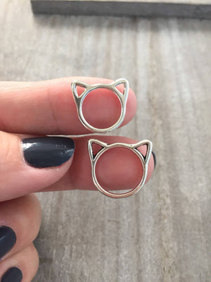 Silver Cats Stitch Markers 8pk by Firefly Notes
