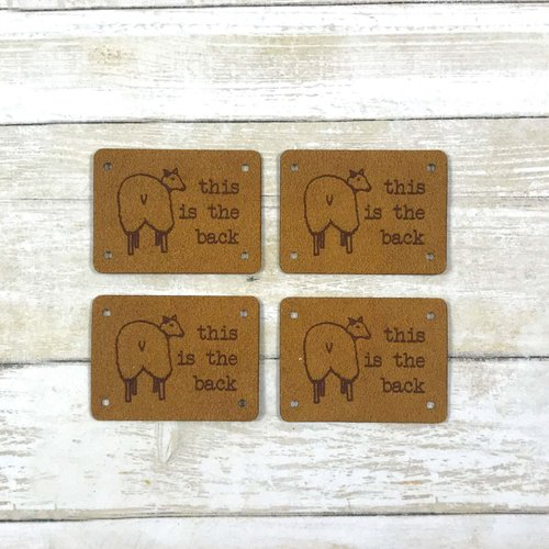 Katrinkles - Faux Suede "Backside" Tags