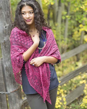 Town Square Shawl by Rosemary (Romi) Hill-Book Gift Set
