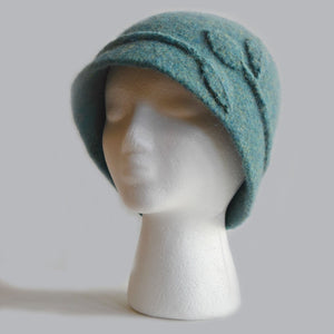 Vine Cloche Felted Hat by Cynthia Pilon Designs