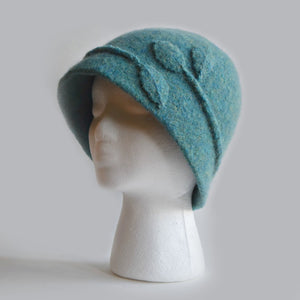 Vine Cloche Felted Hat by Cynthia Pilon Designs