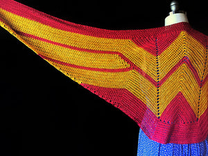 Wonder Woman Wrap by Carissa Browning - Crochet