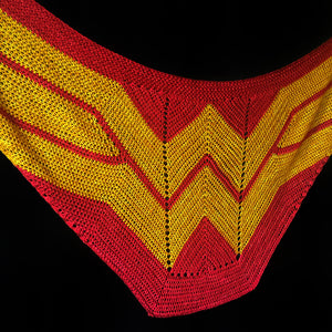Wonder Woman Wrap by Carissa Browning - Crochet
