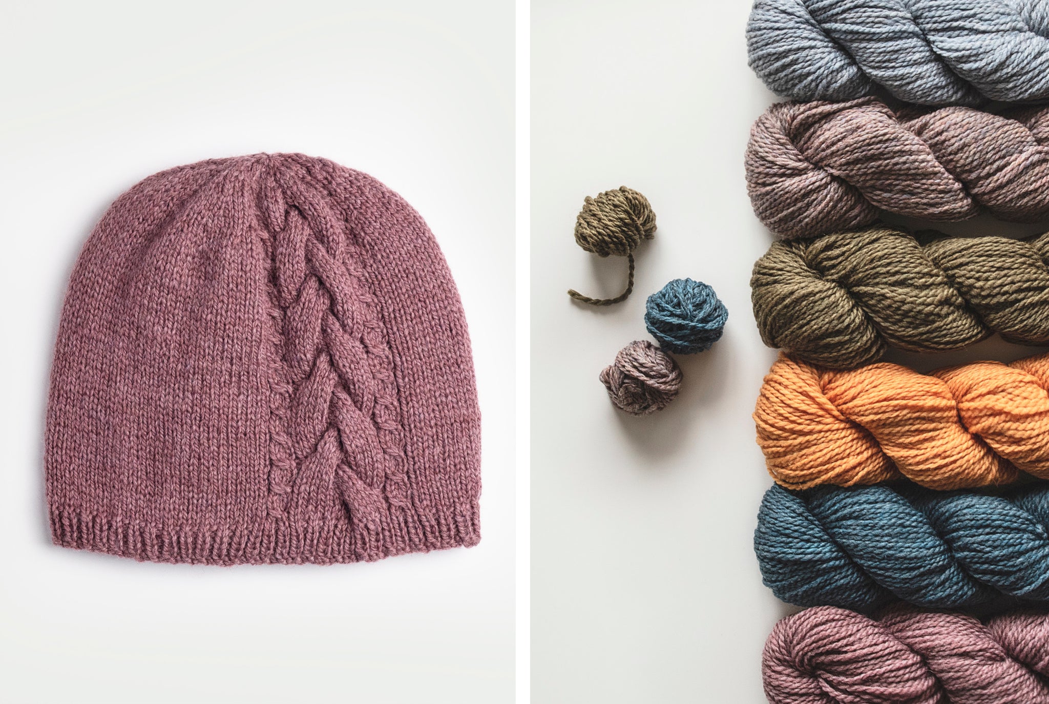 Claremont Cabled Hat by Virginia Sattler-Reimer